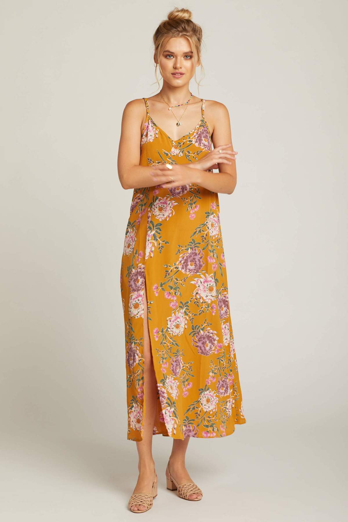Flynn Skye Jeanette Slip Dress in Golden Hour - Size Small