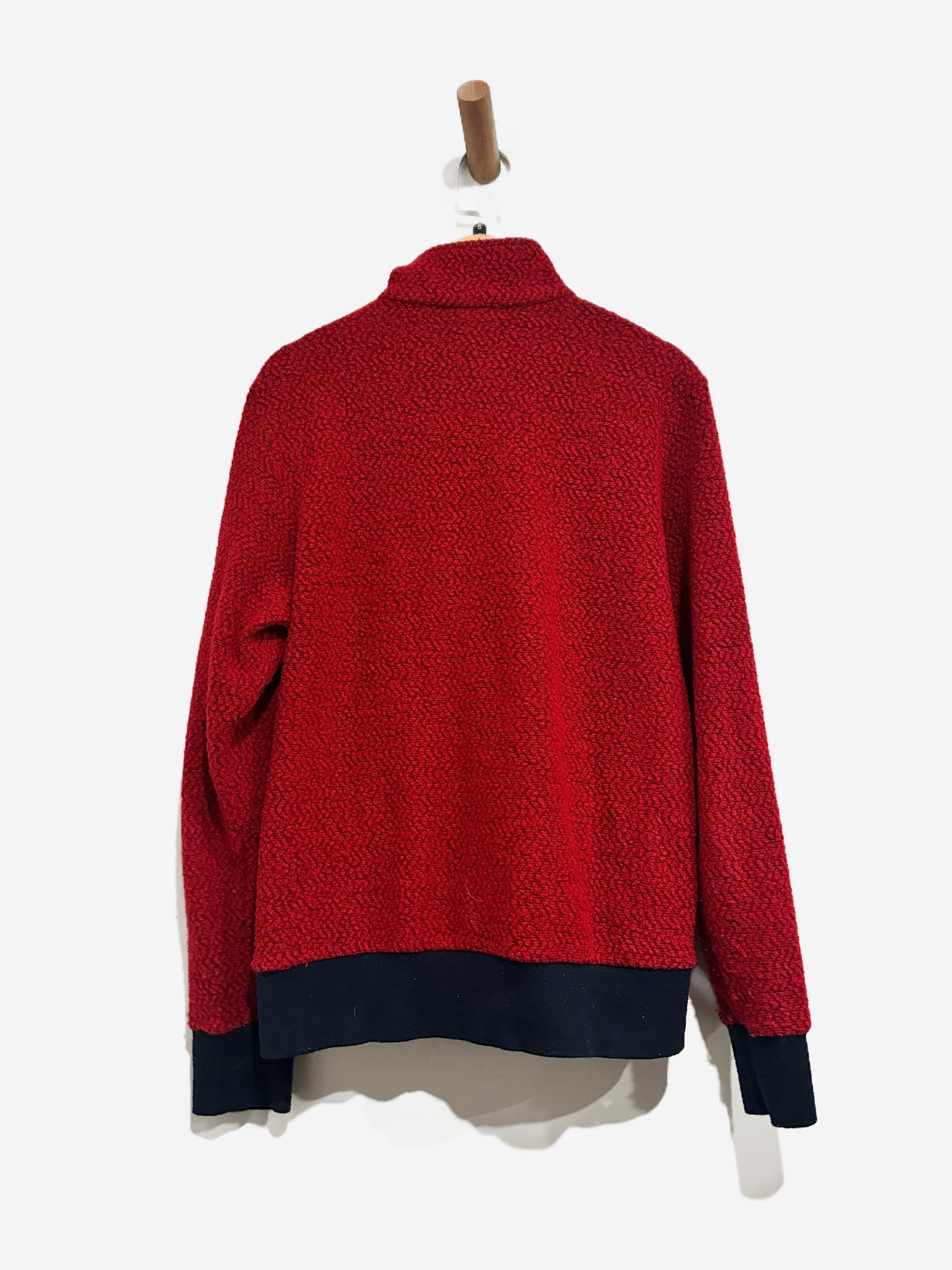 Patagonia Woolyester Fleece Pullover in Molten Lava - Small