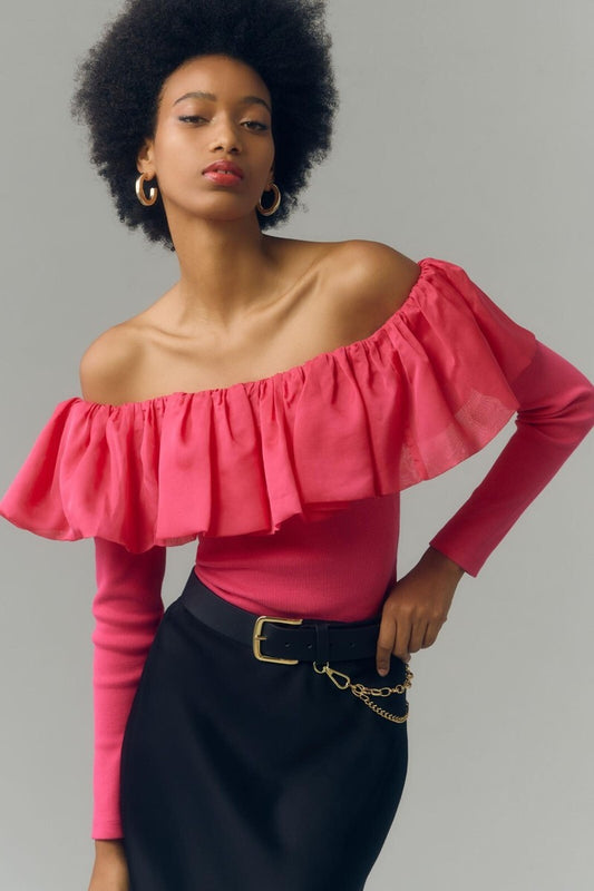 Anthropologie Pink Blouse - XS