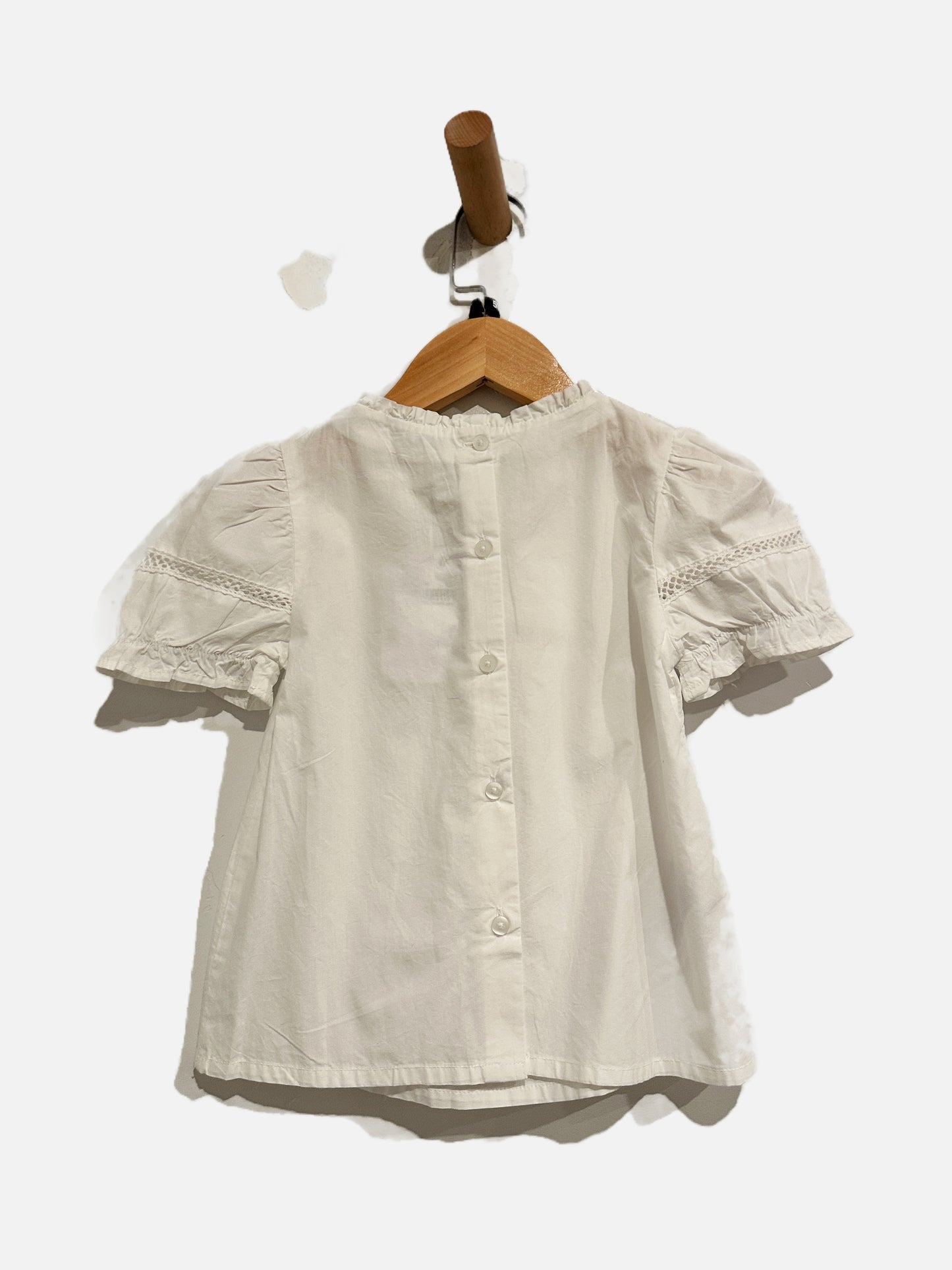 Mayoral White Eyelet Shirt - 5