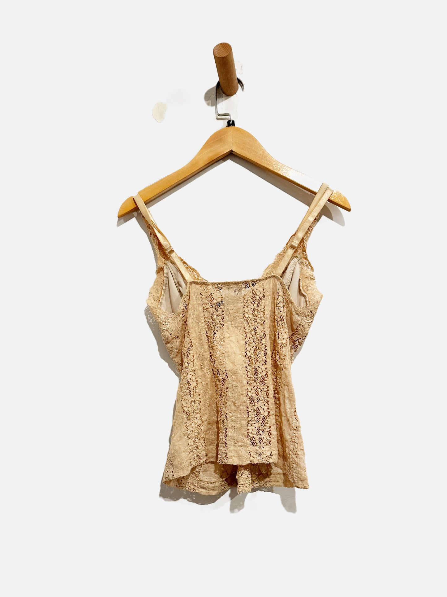 Rampage Y2K Cream Lace Tank - Medium