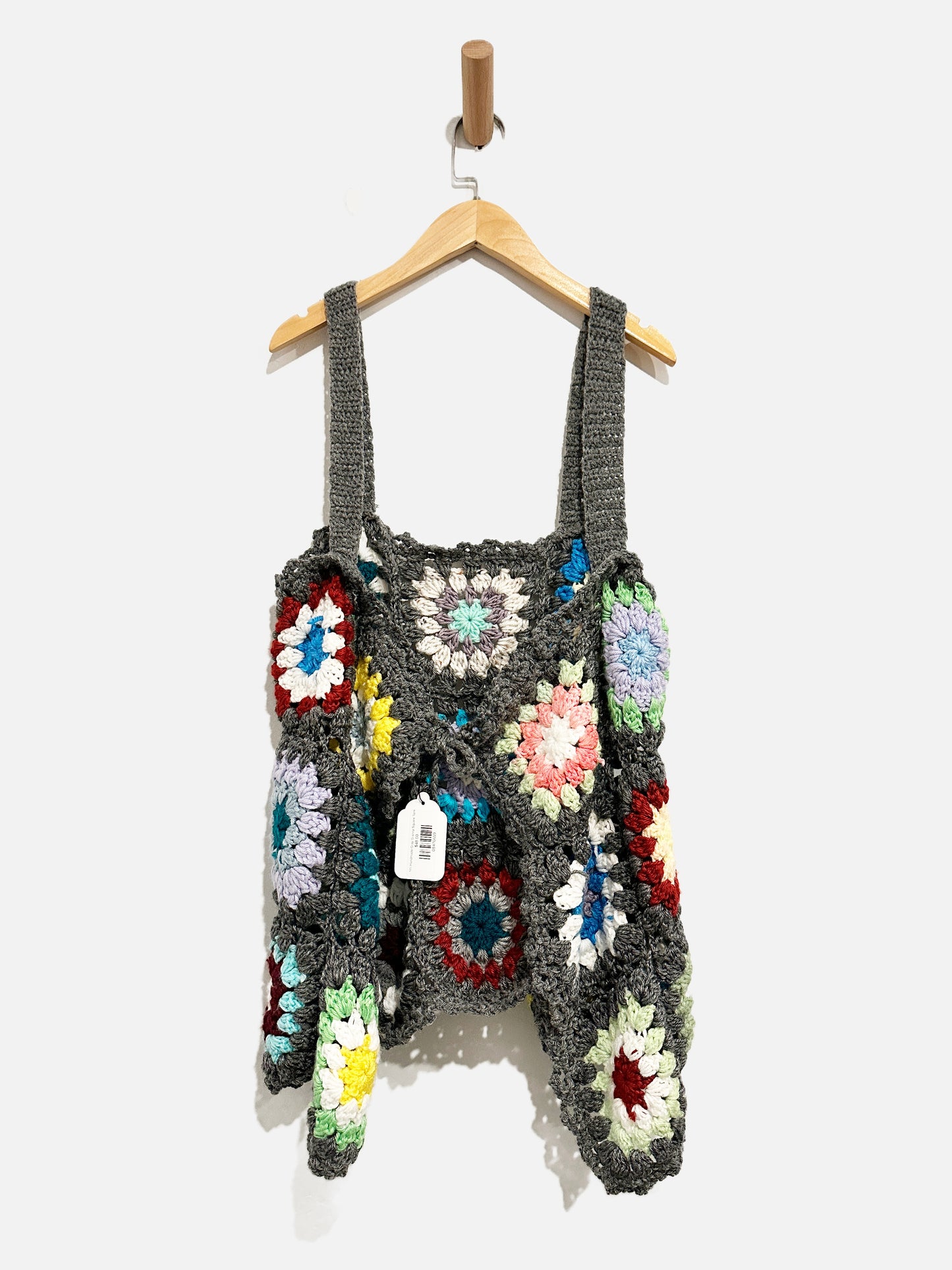 NN Handmade Gray Granny Square Tank - XL