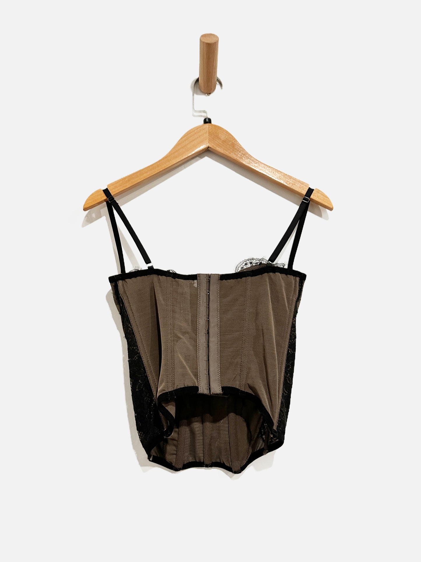 UO Out From Under Black Lace Bustier Top - Small