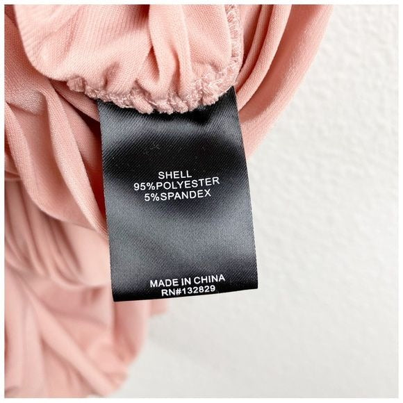 NWT Michael Costello X Revolve Kara Midi Dress in Light Mauve Size Small