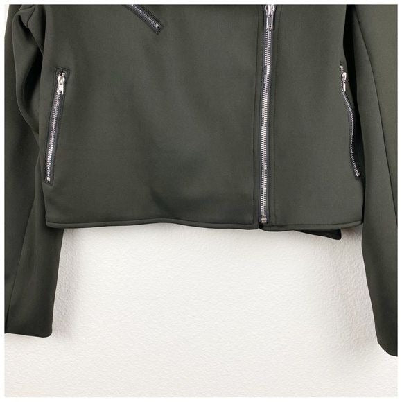 Lulus Living On the Edge Black Moto Jacket Size XL