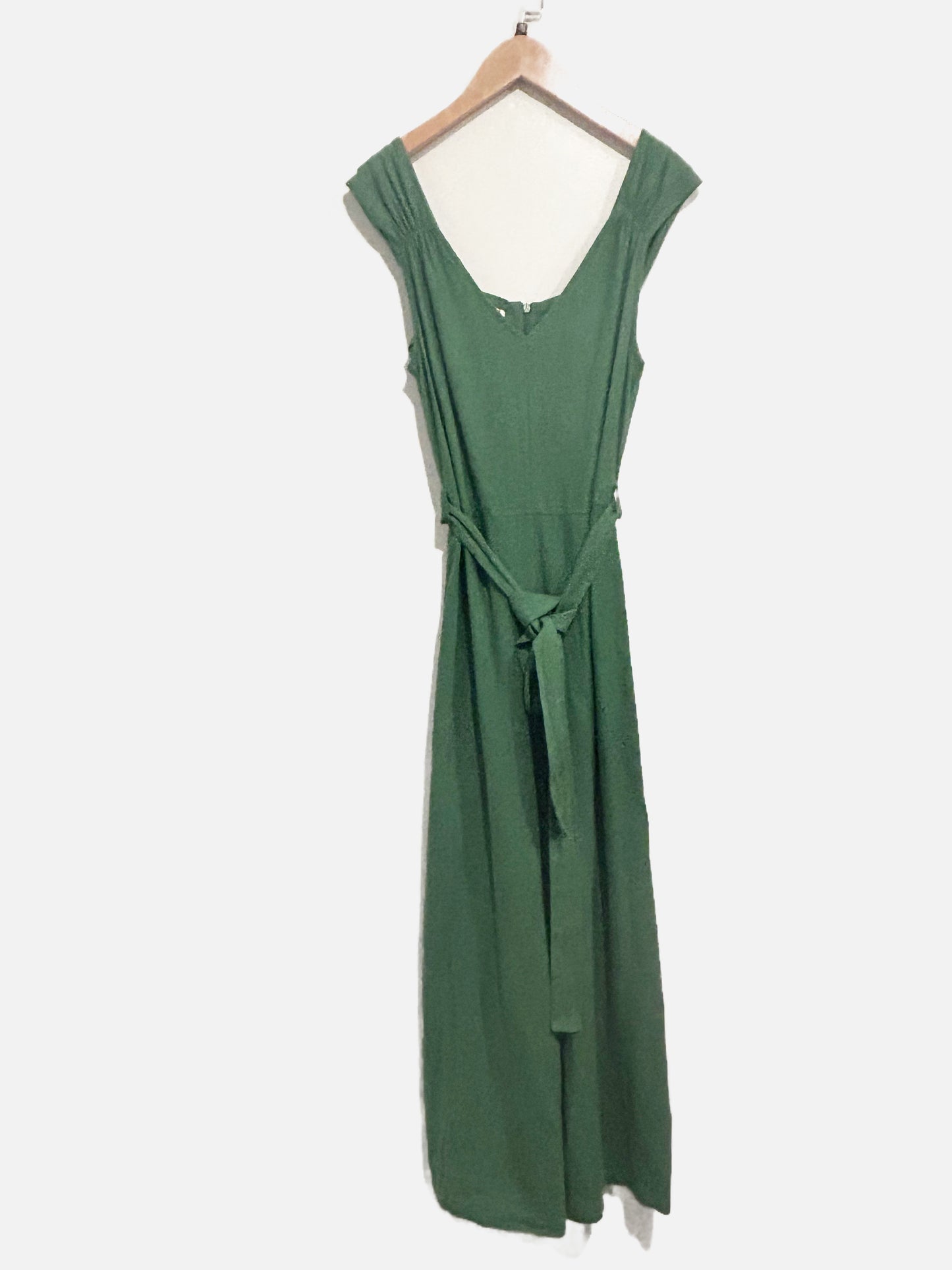 MNG Green Linen Jumpsuit - XS