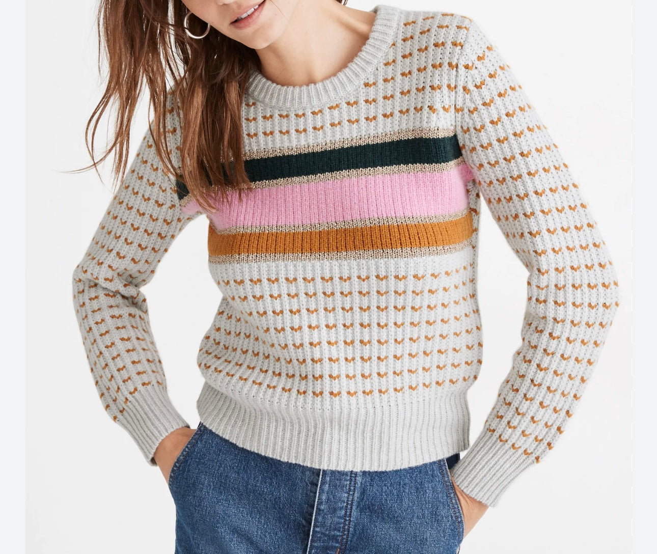 Madewell Barfield Colorful Stripe Sweater - Small