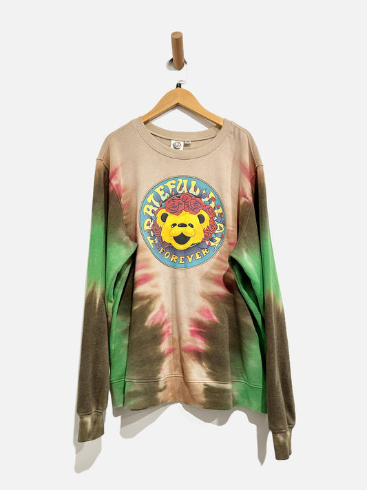 Grateful Dead Tan Tie Dye Sweatshirt - Large
