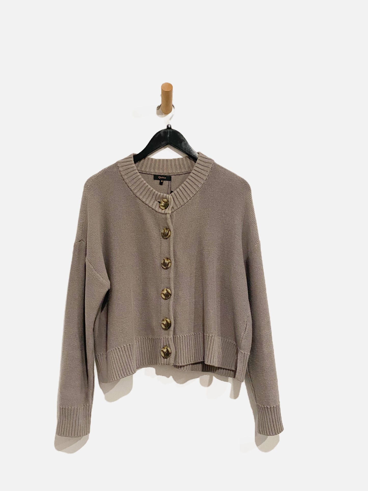 Quince Gray Button Down Cardigan - Medium