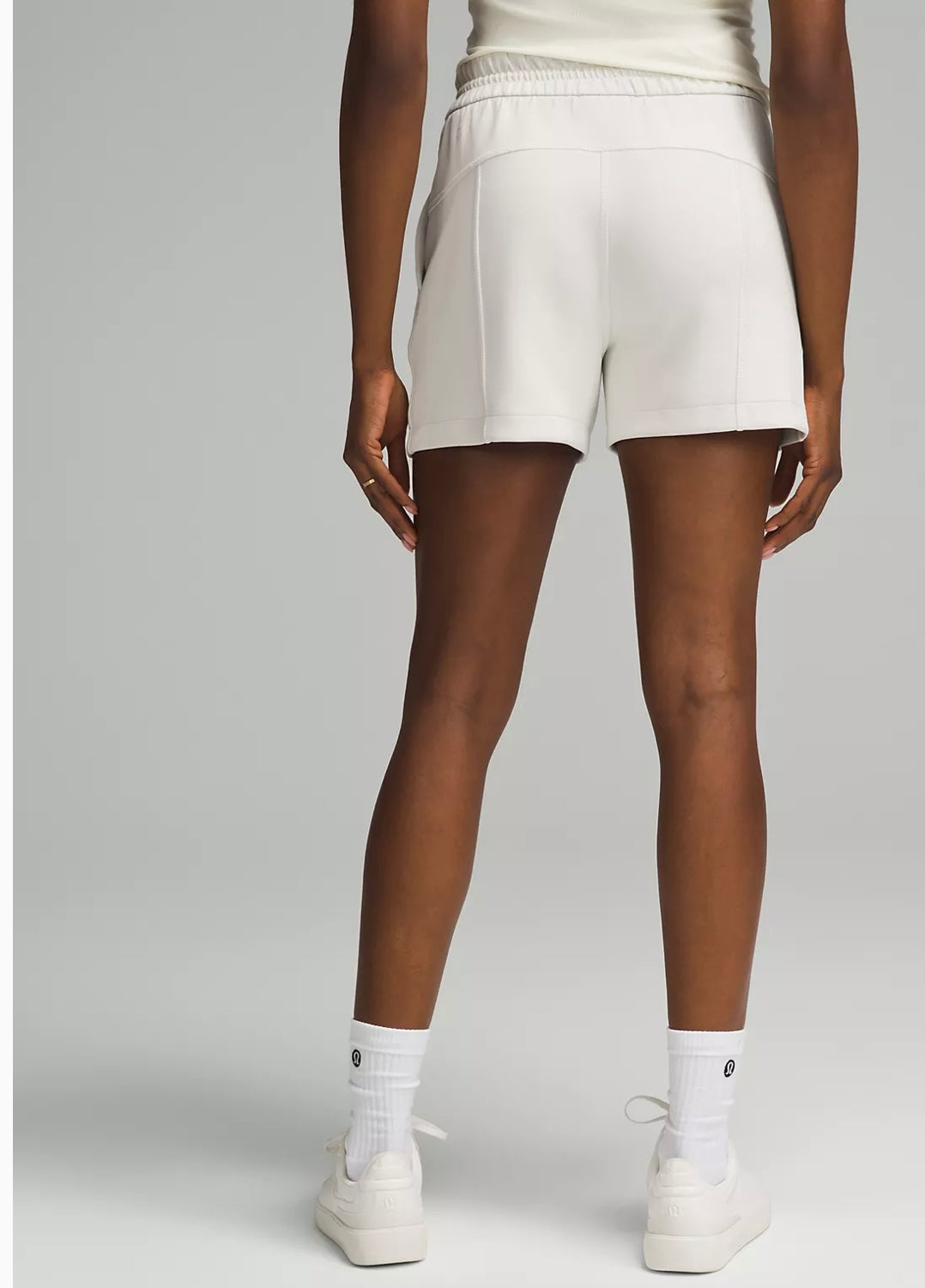 Lululemon Softstreme High Rise White Shorts - 8