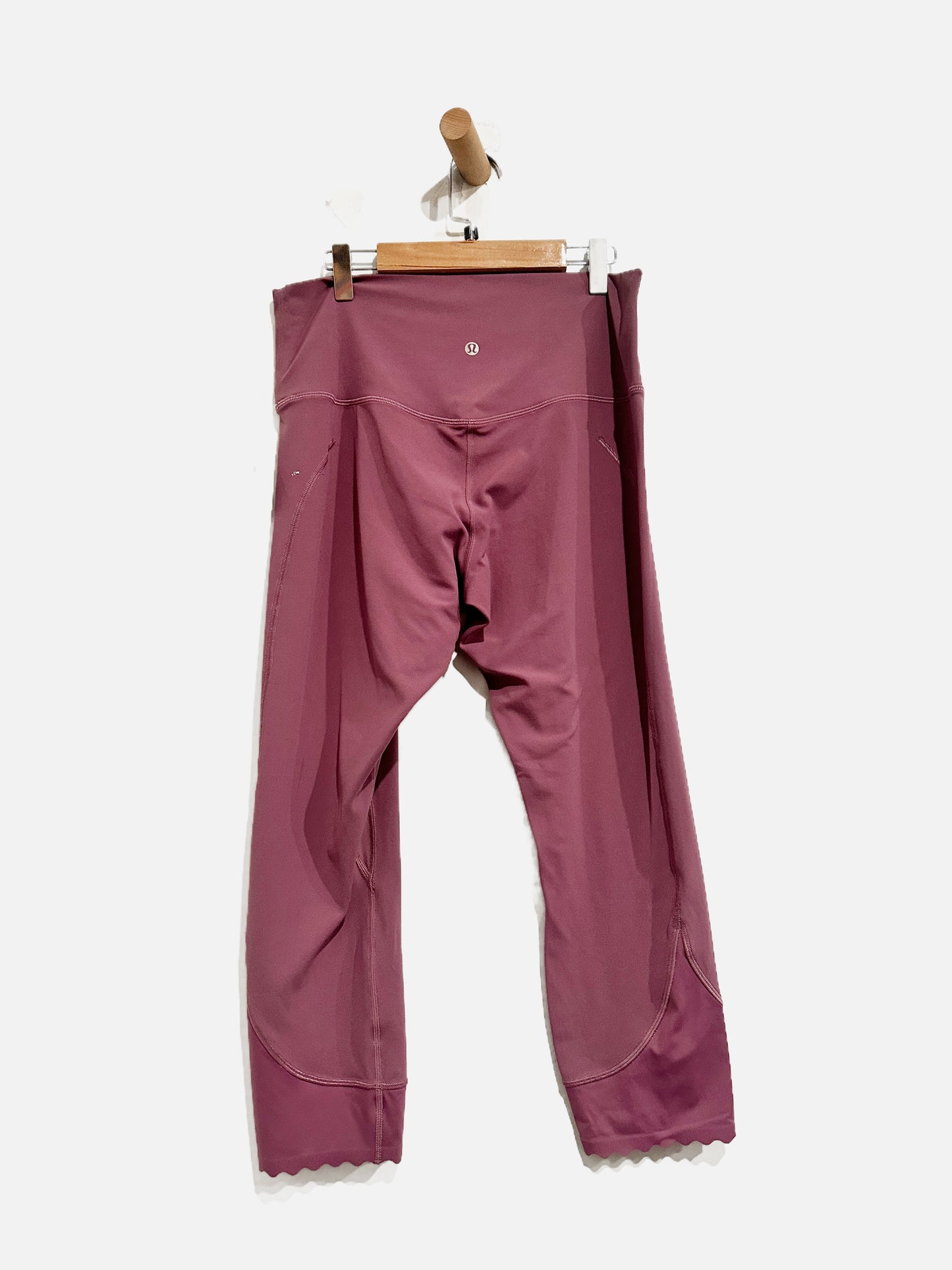 Lululemon Align Scalloped Hem High-Rise Crop 23" in Vintage Plum - 12