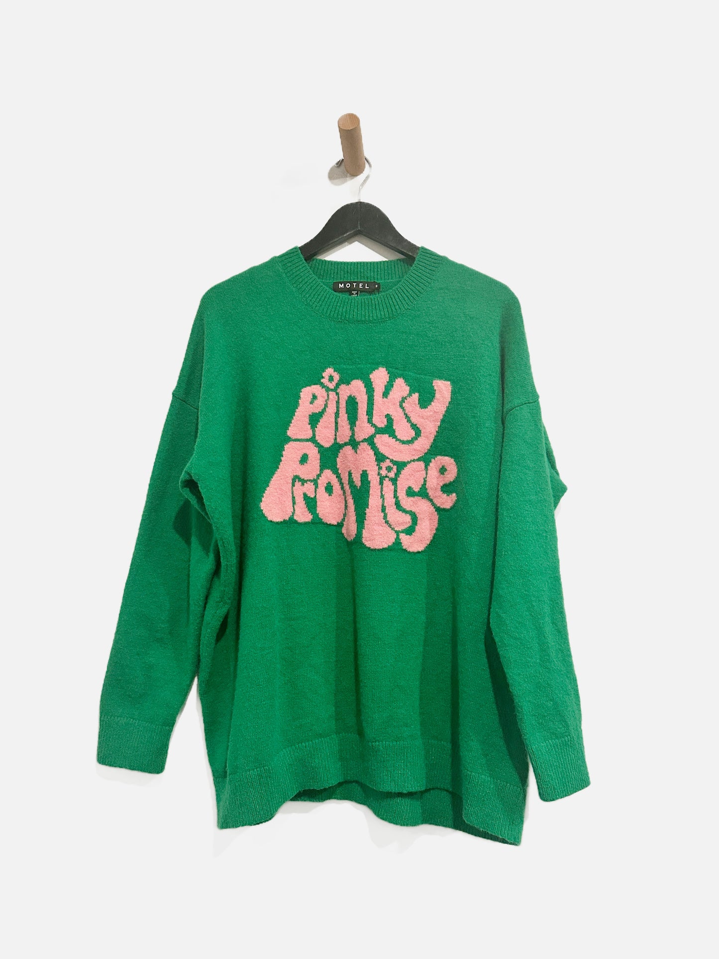 Motel Green “Pinky Promise” Oversized Sweater - Small