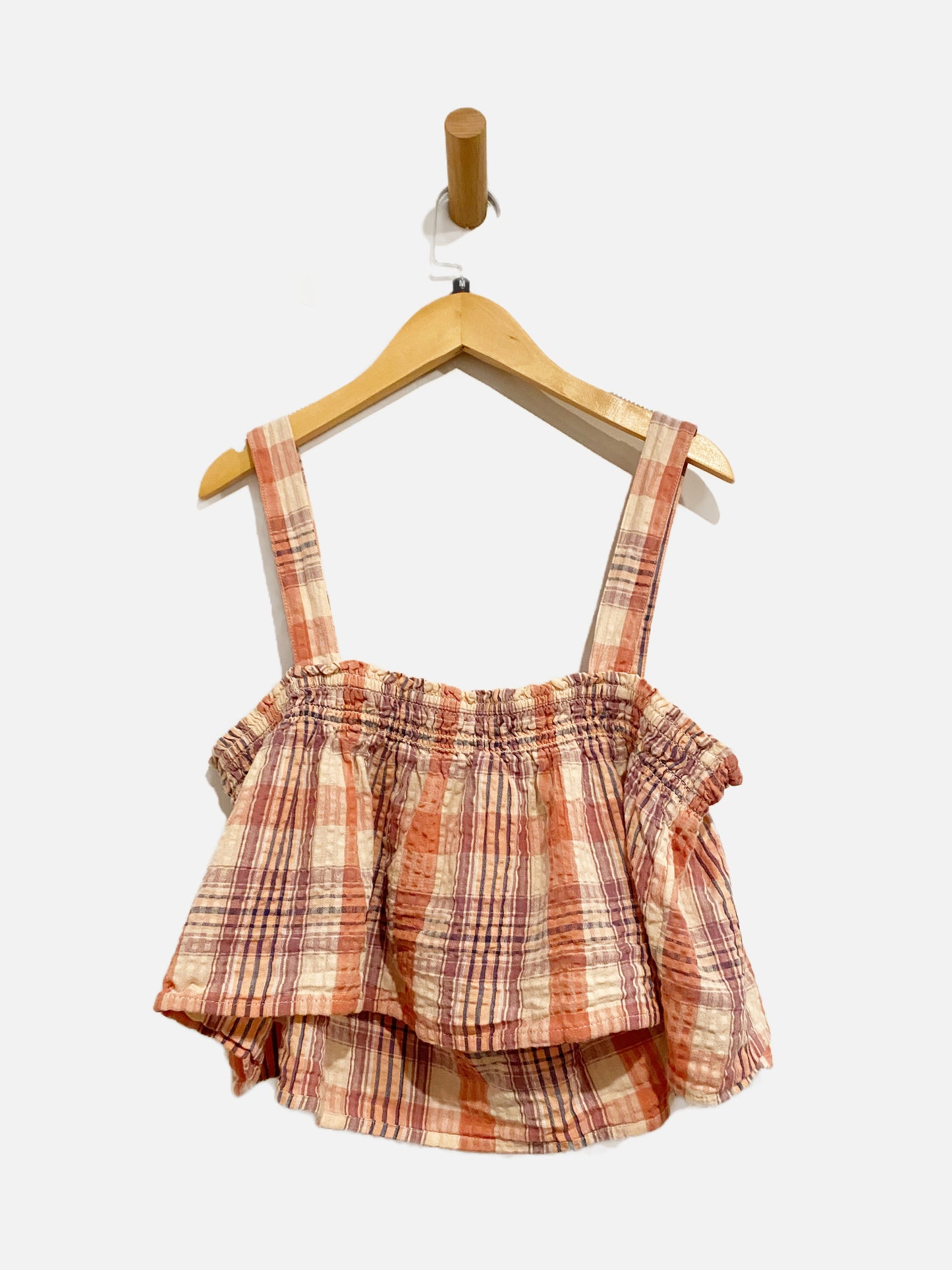 American Eagle Pink Plaid Tank - Medium
