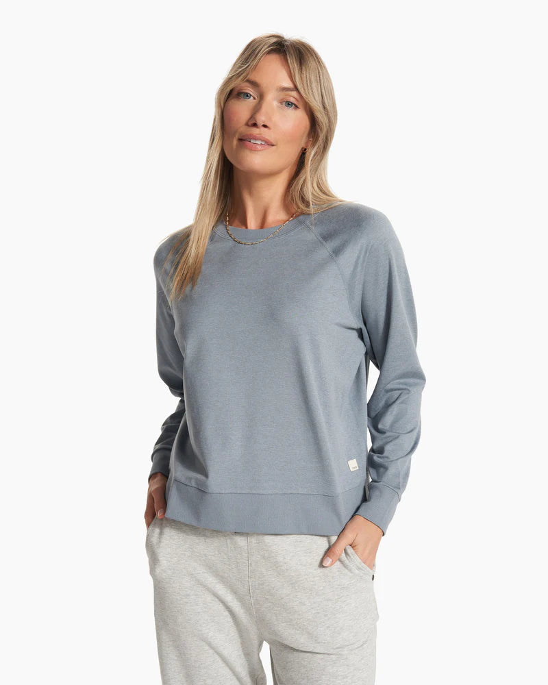 Vuori Blue Long Sleeve Halo Crewneck - Large