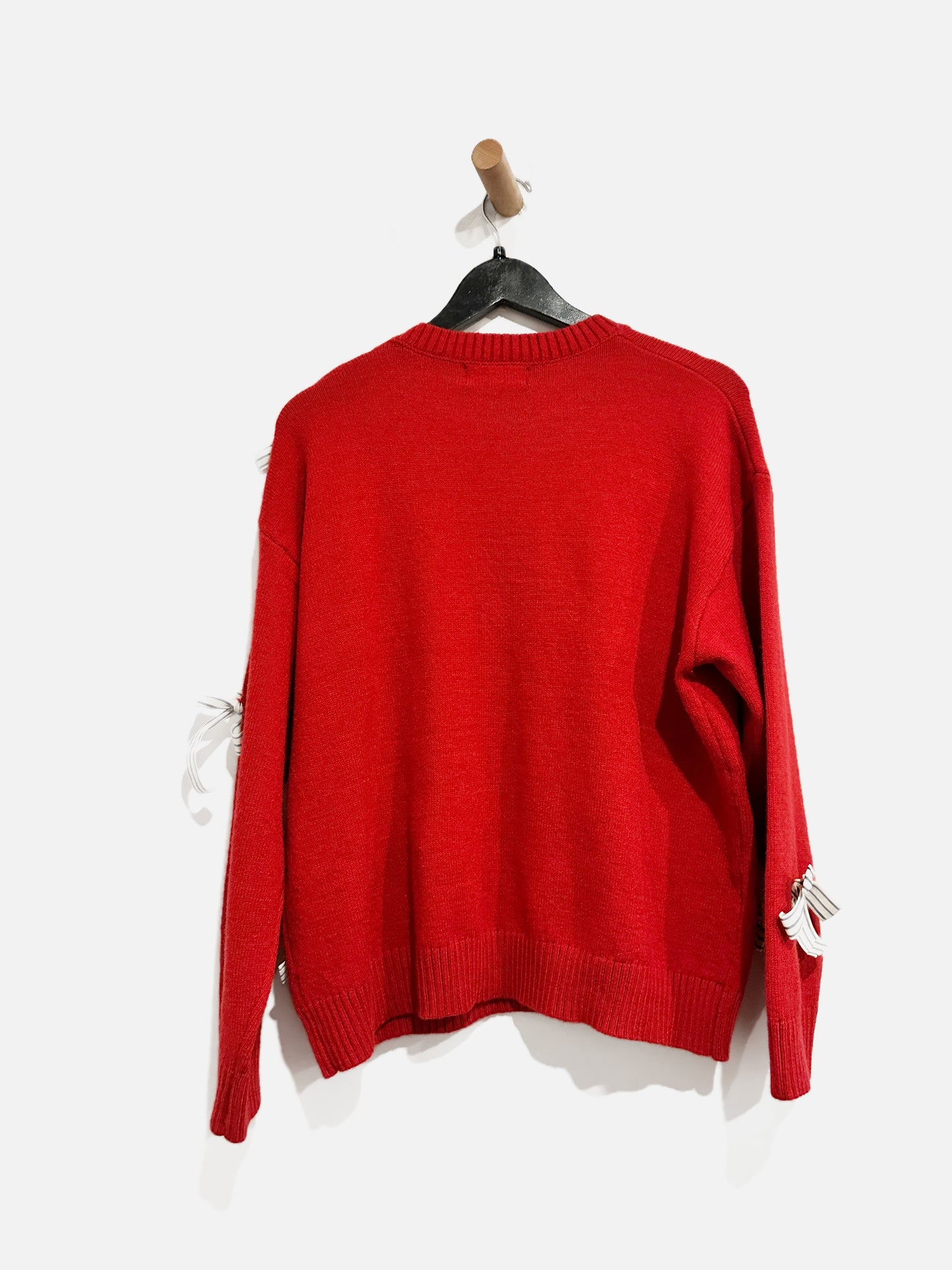 Oliver Red Bow Sweater - Large
