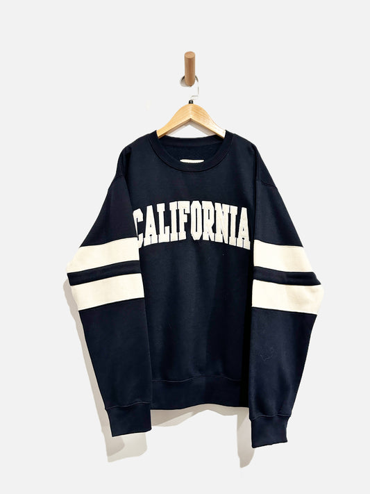 New York Popular Navy “California” Embroidered Sweatshirt - Large