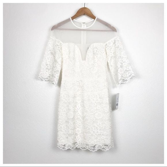 $$ Nicole Miller Collection NWT White Lace Dress Size 0