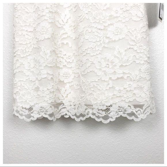 $$ Nicole Miller Collection NWT White Lace Dress Size 0
