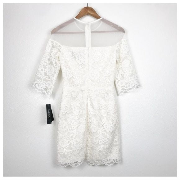 $$ Nicole Miller Collection NWT White Lace Dress Size 0