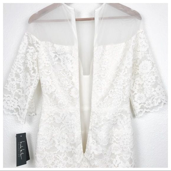 $$ Nicole Miller Collection NWT White Lace Dress Size 0