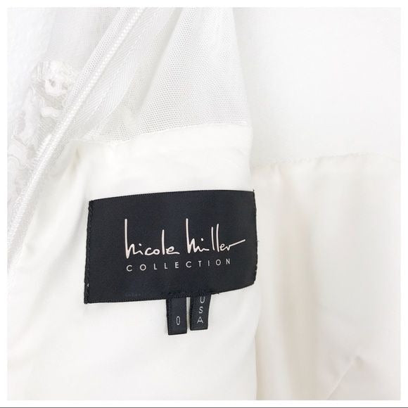 $$ Nicole Miller Collection NWT White Lace Dress Size 0