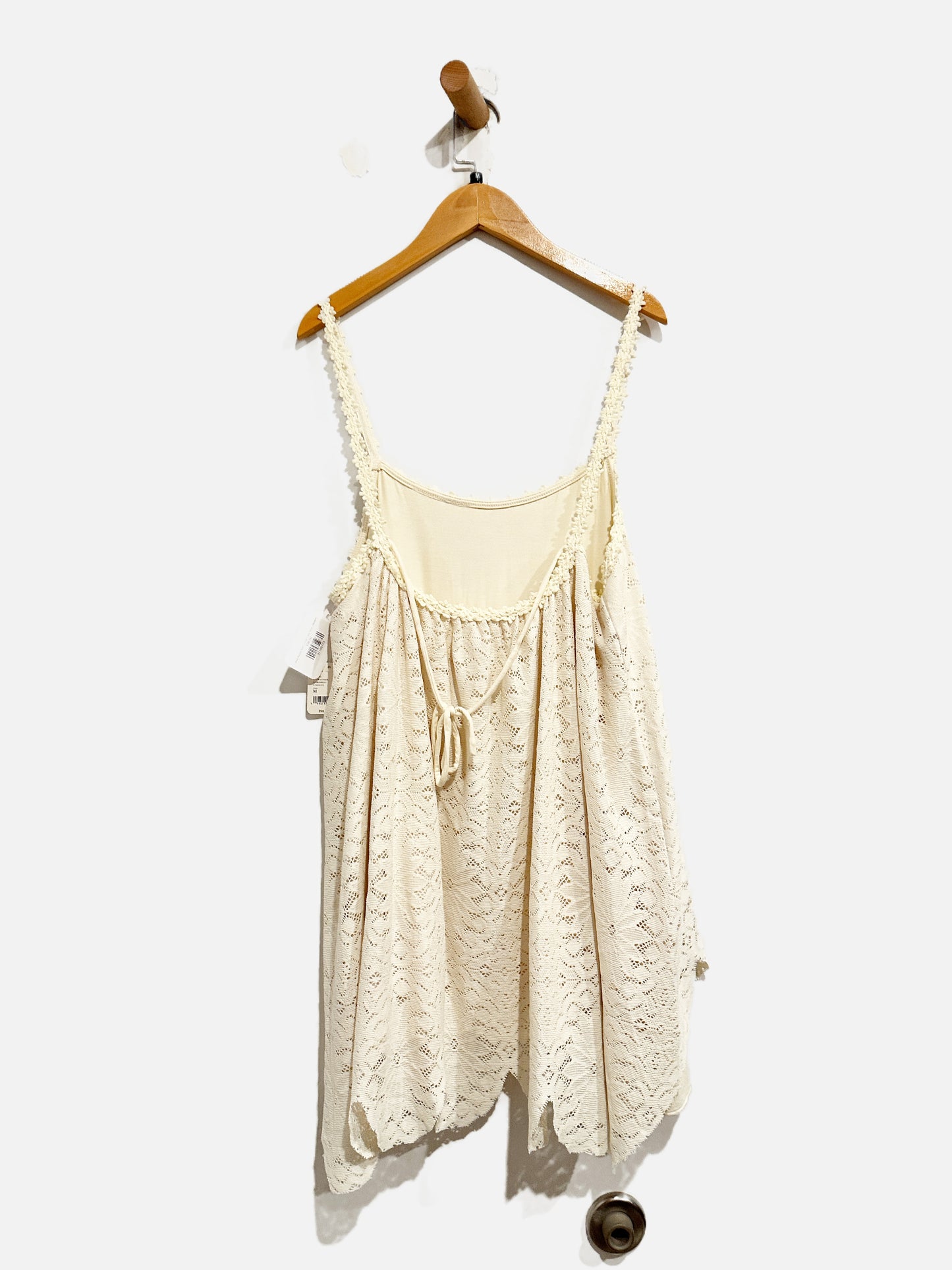 Free People NWT Cream Lace Tunic - Medium