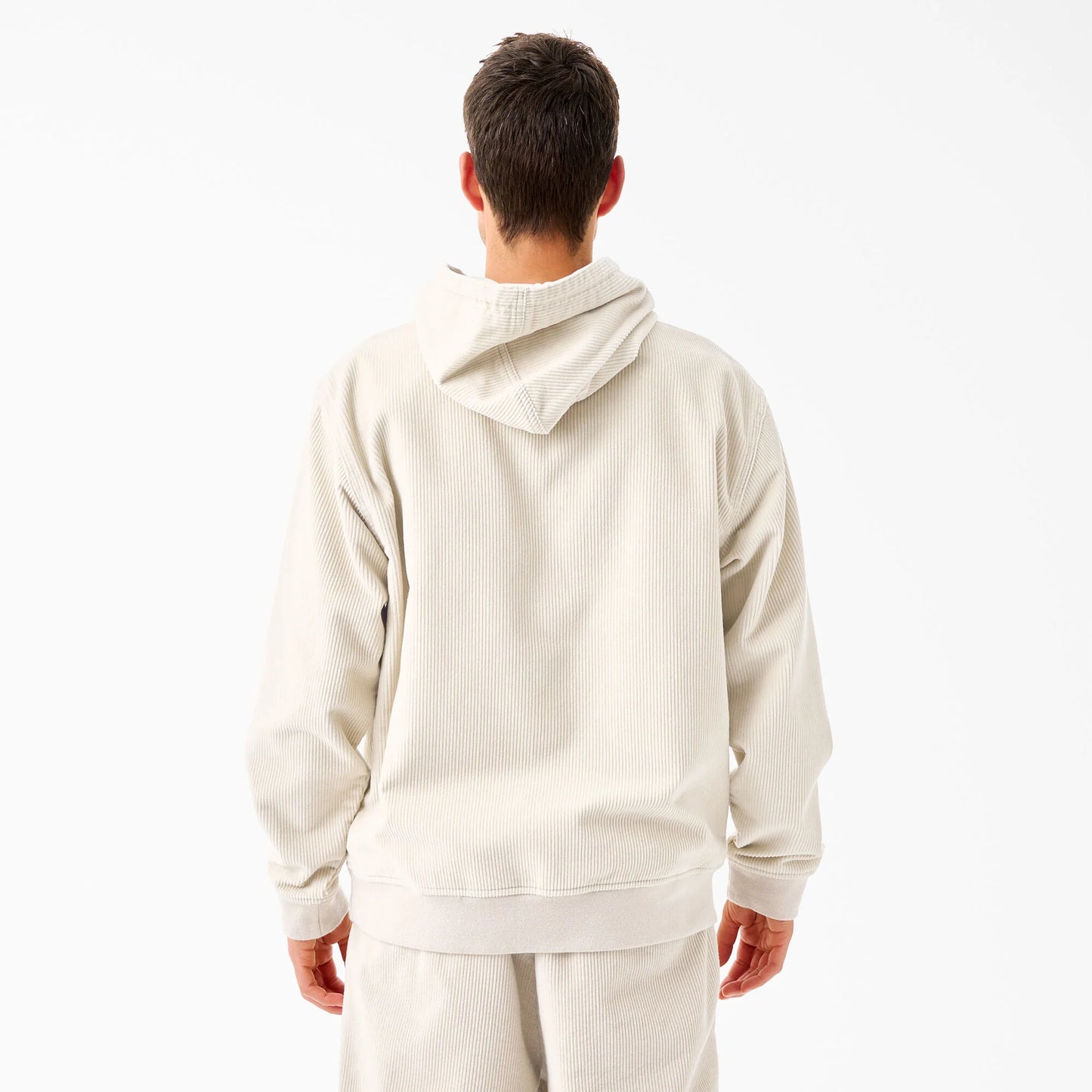 Dickies Mens’ Cream Corduroy Hoodie - Small