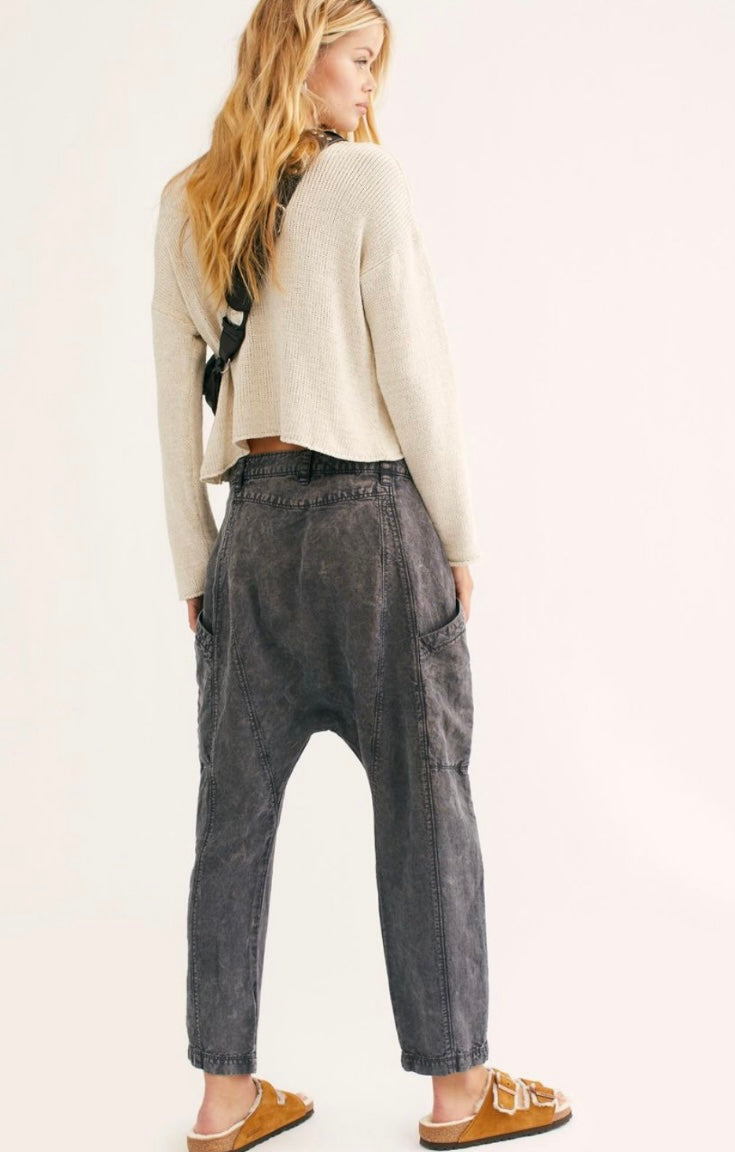 Free People Desert Daze Gray Harem Pants - 6