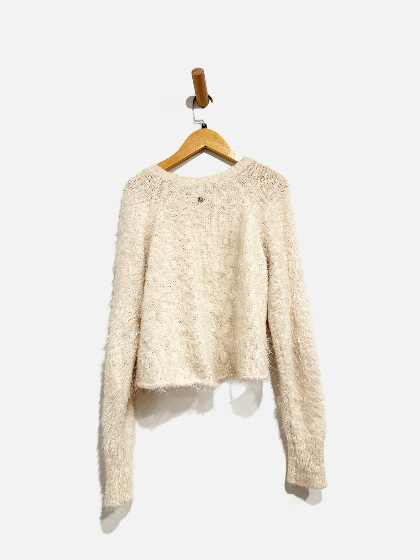 Billabong White Eyelash Sweater - Small