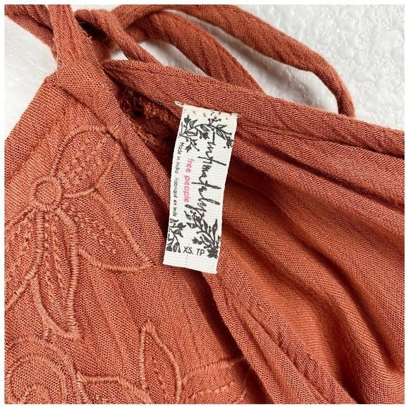 Free People Heat Wave Tunic Dress in Terracotta Size XS