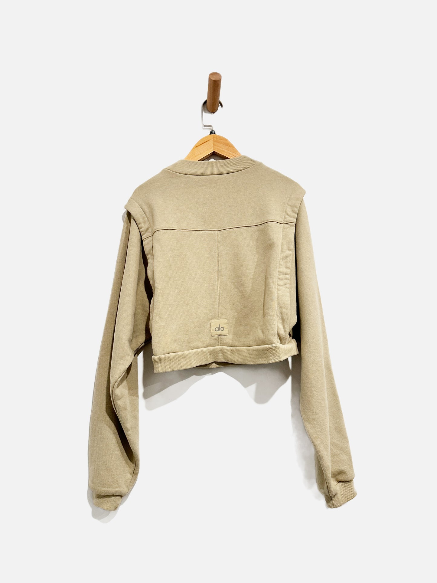 Alo Pullover Cropped Sweatshirt -XS