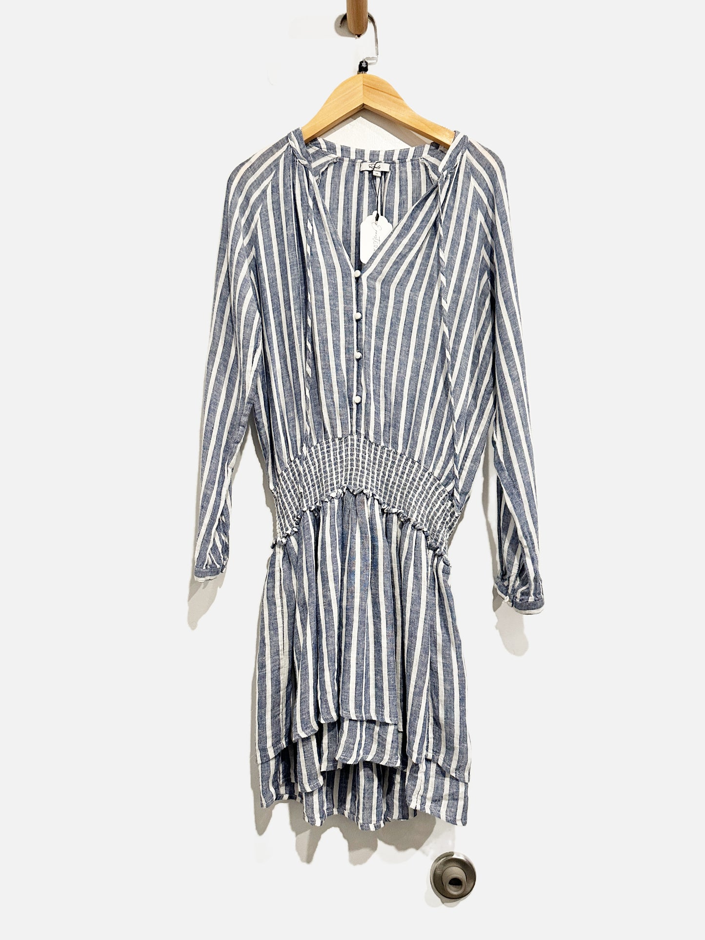 Rails Jasmine Parisian Blue and White Stripe Dress - XS