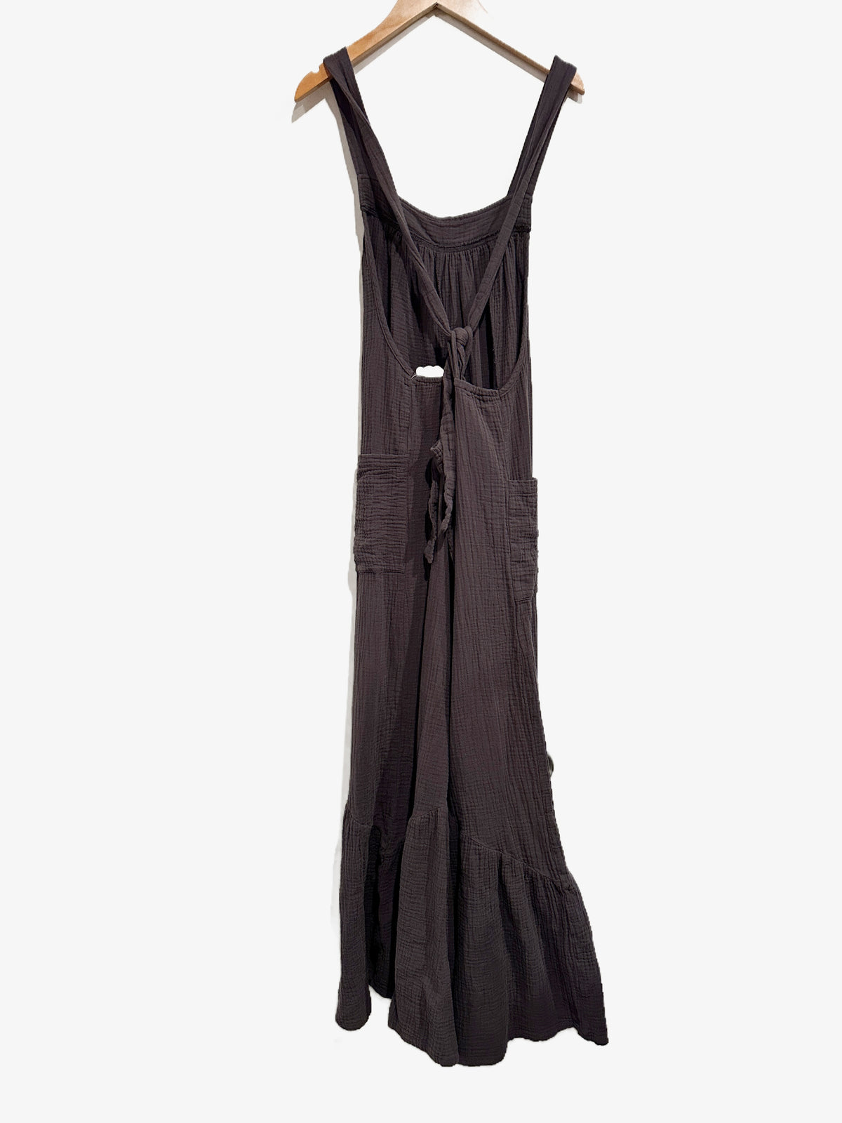 Bourbon & Blush Carry On Charcoal Boho Jumpsuit - Large