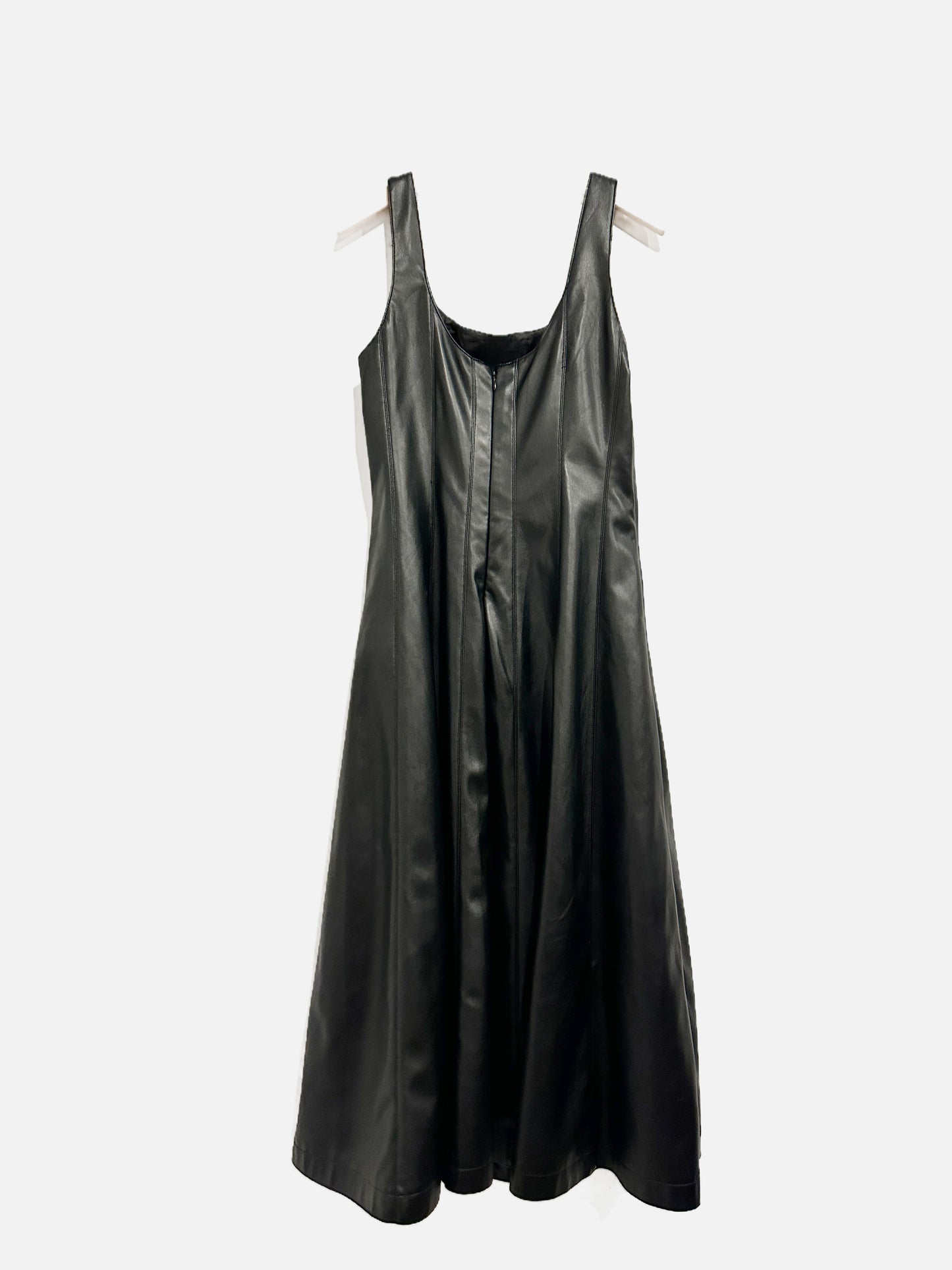 7 For All Mankind Black Vegan Leather Dress - XS