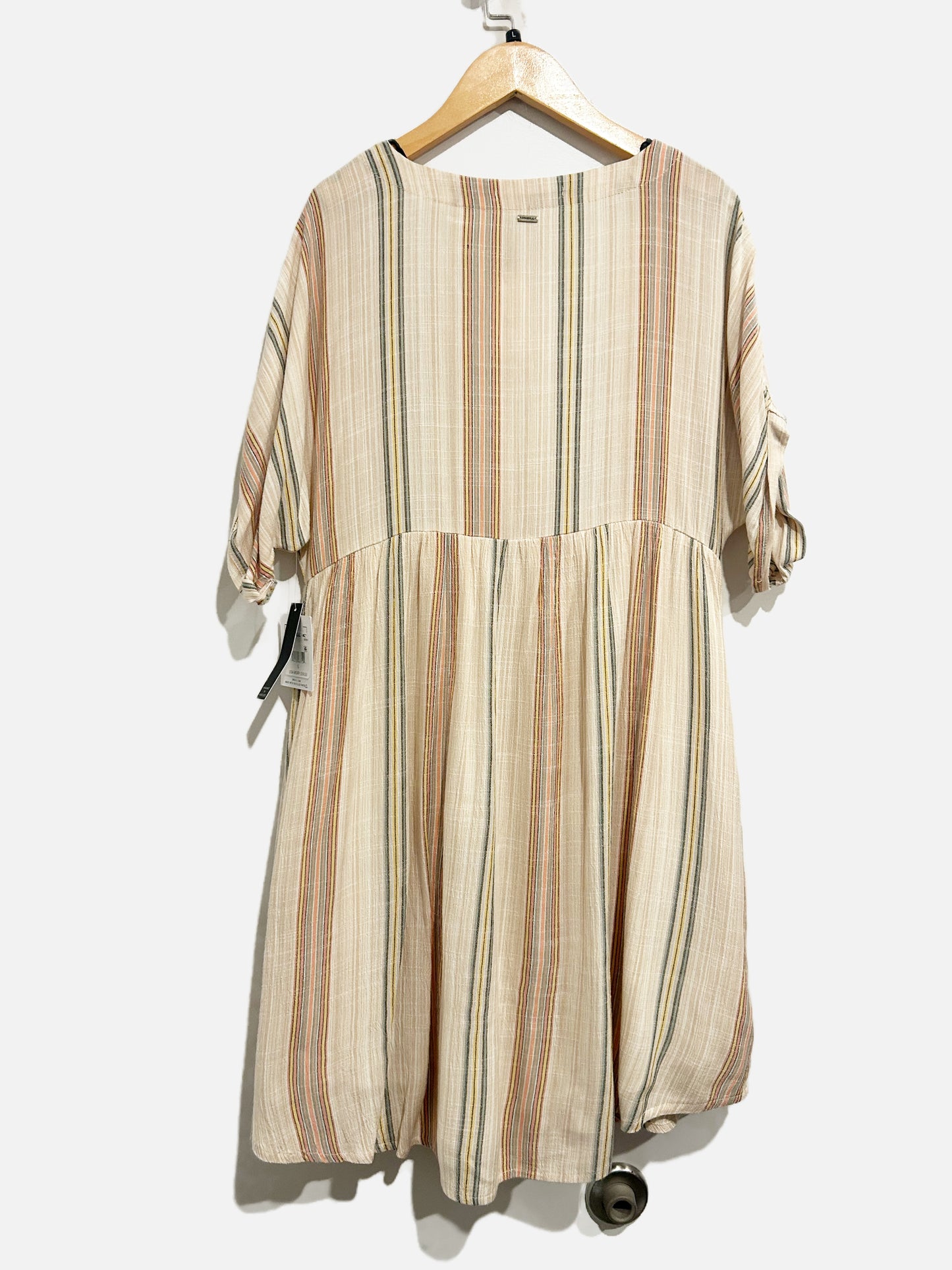 O'Neill Reagan Stripe Short Sleeve Dress - Large