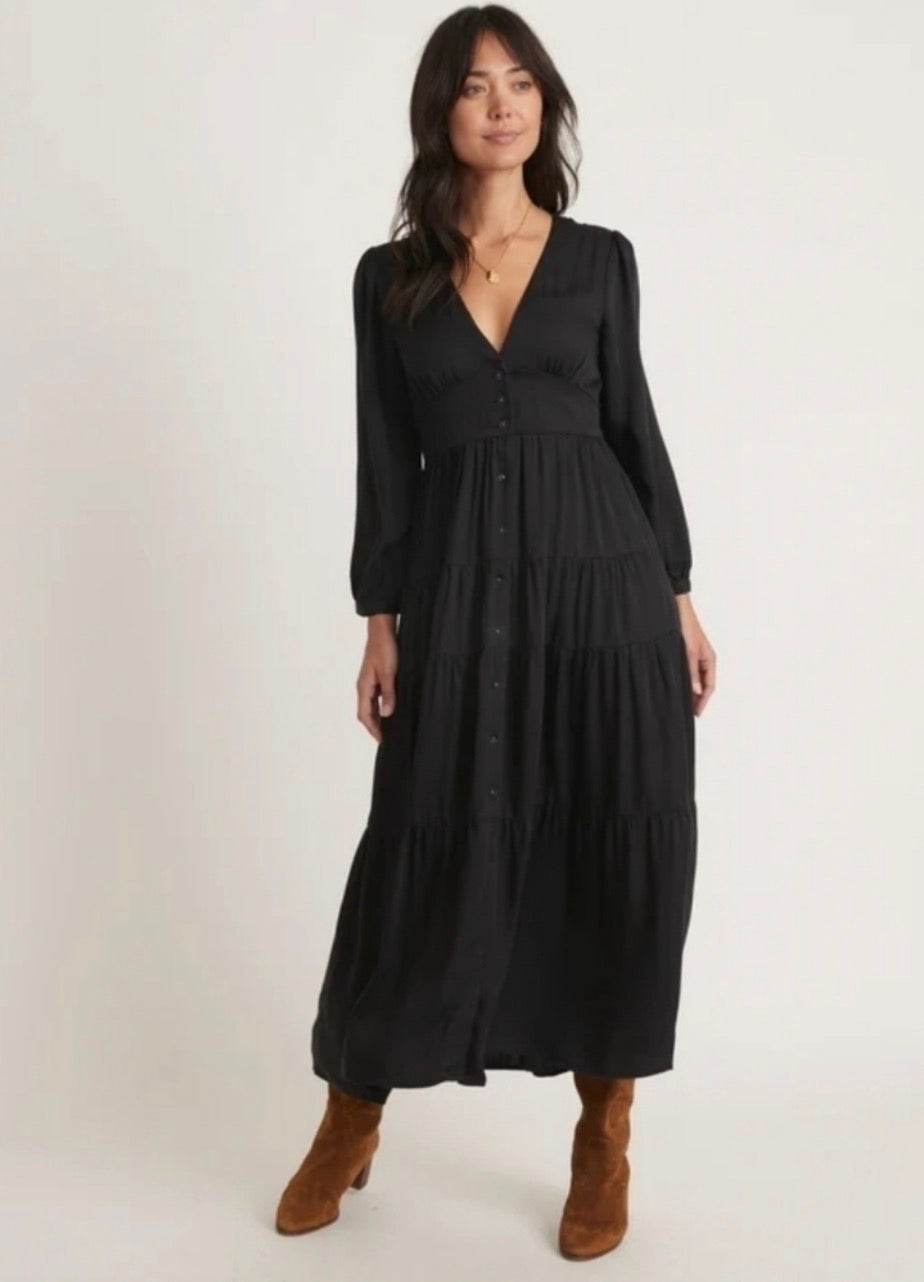 marine layer black dress Maeve Maxi in But the drape and Size:Adult | 41.5|R U.S. COAST GUARD / 170626