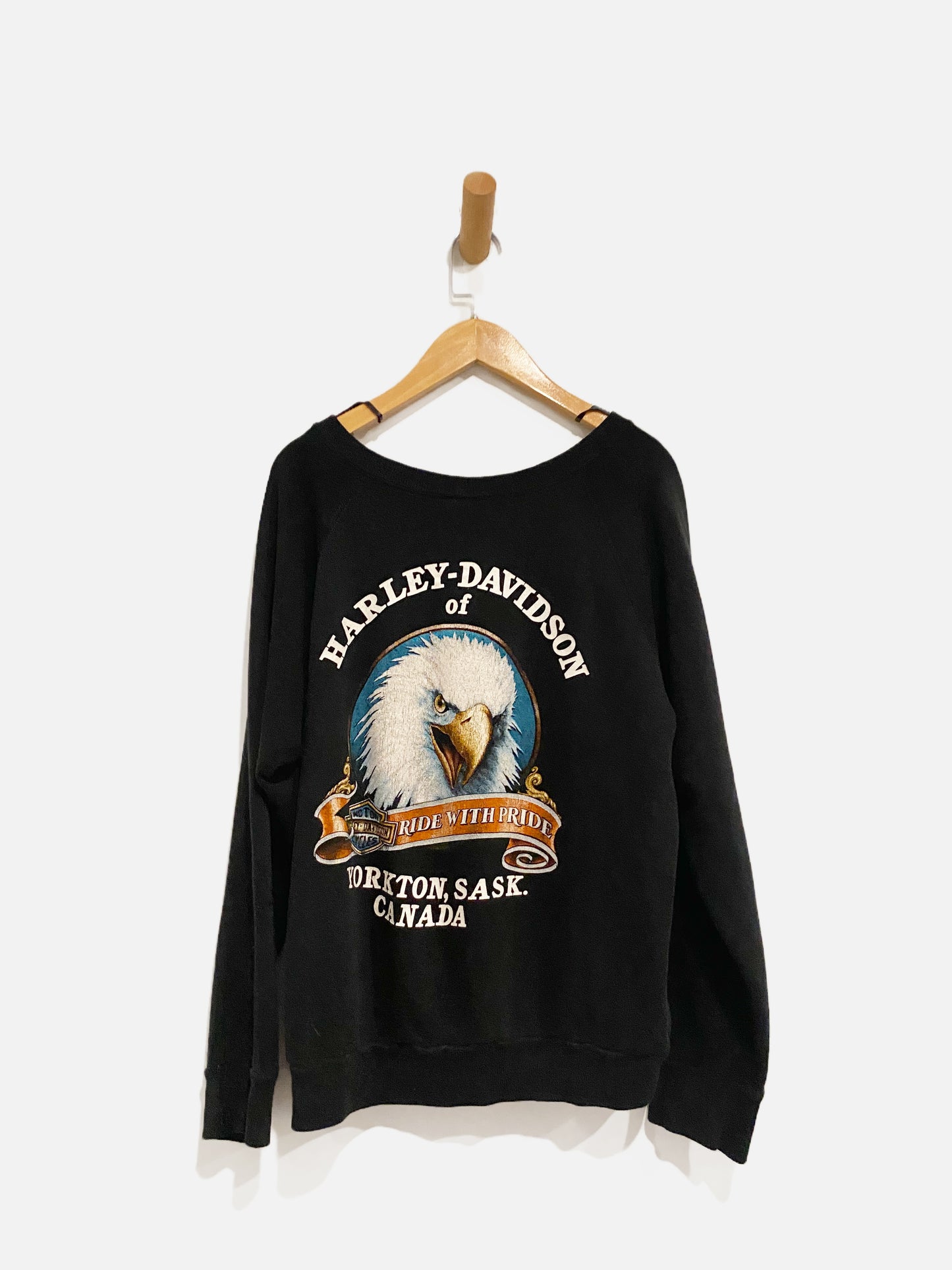 Harley Davidson Vintage Black Pullover - Small