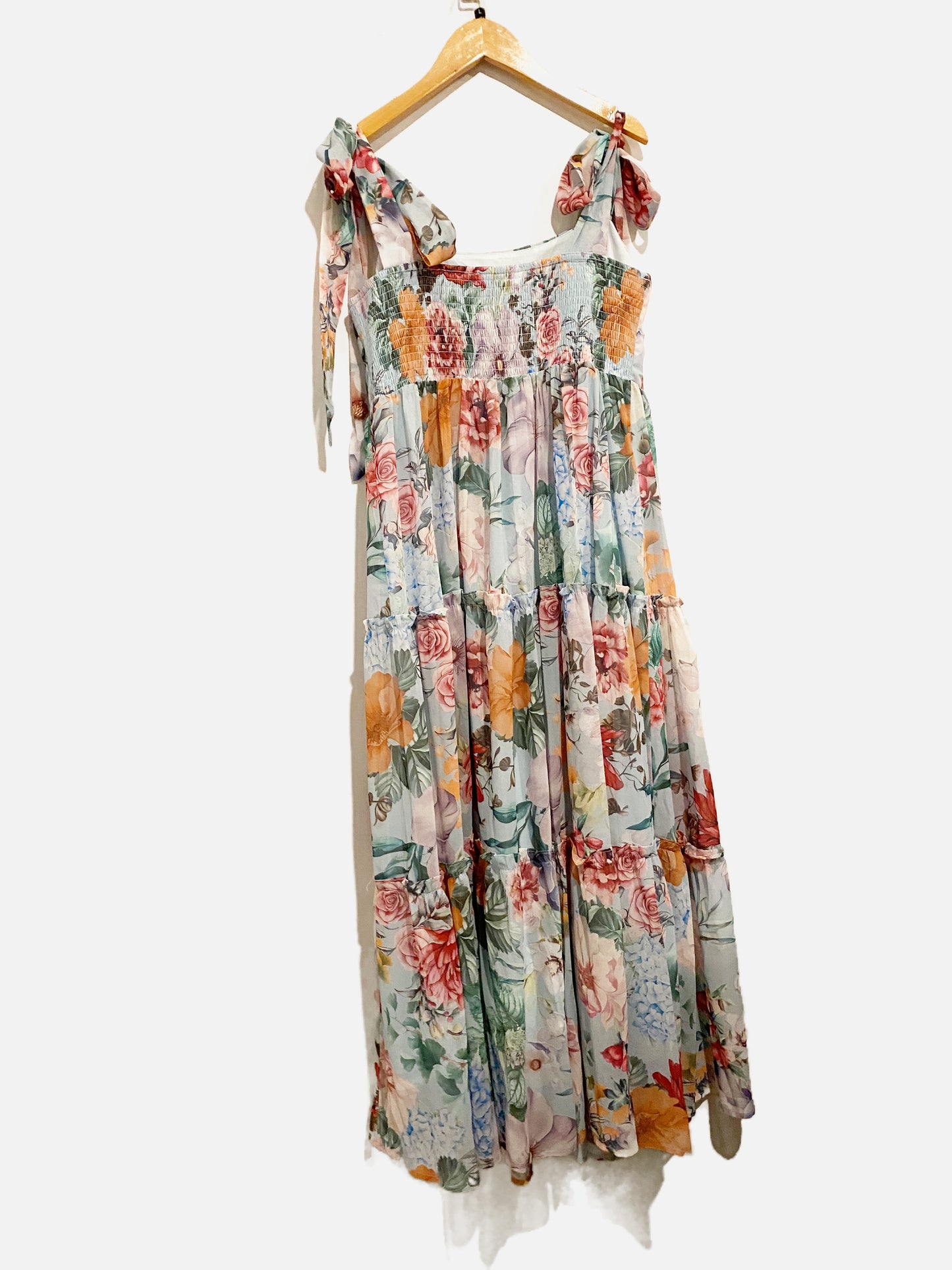Baltic Born Blue Floral Maxi Dress - Large