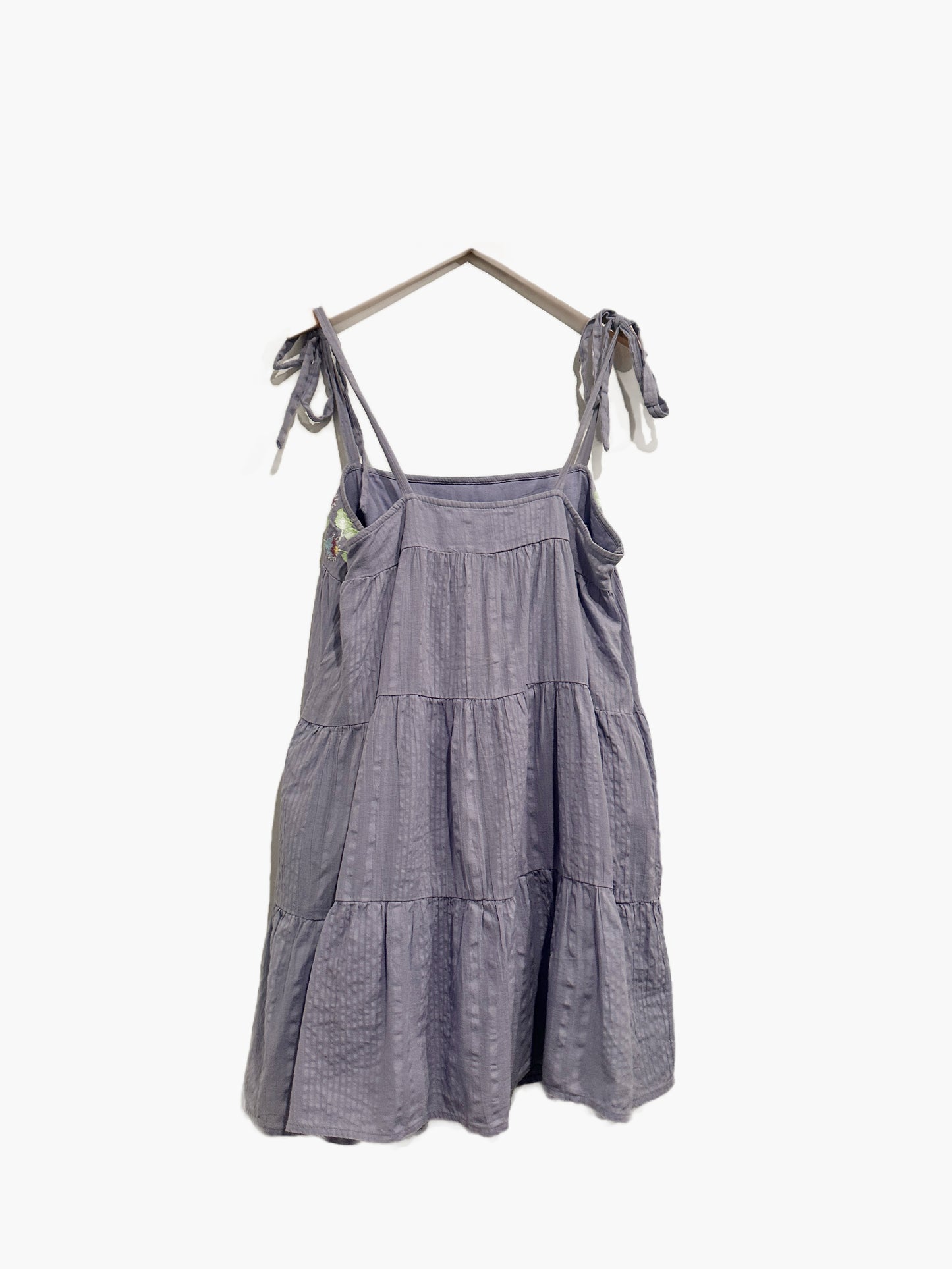Urban Outfitters Purple Embroidered Mini Dress - Small