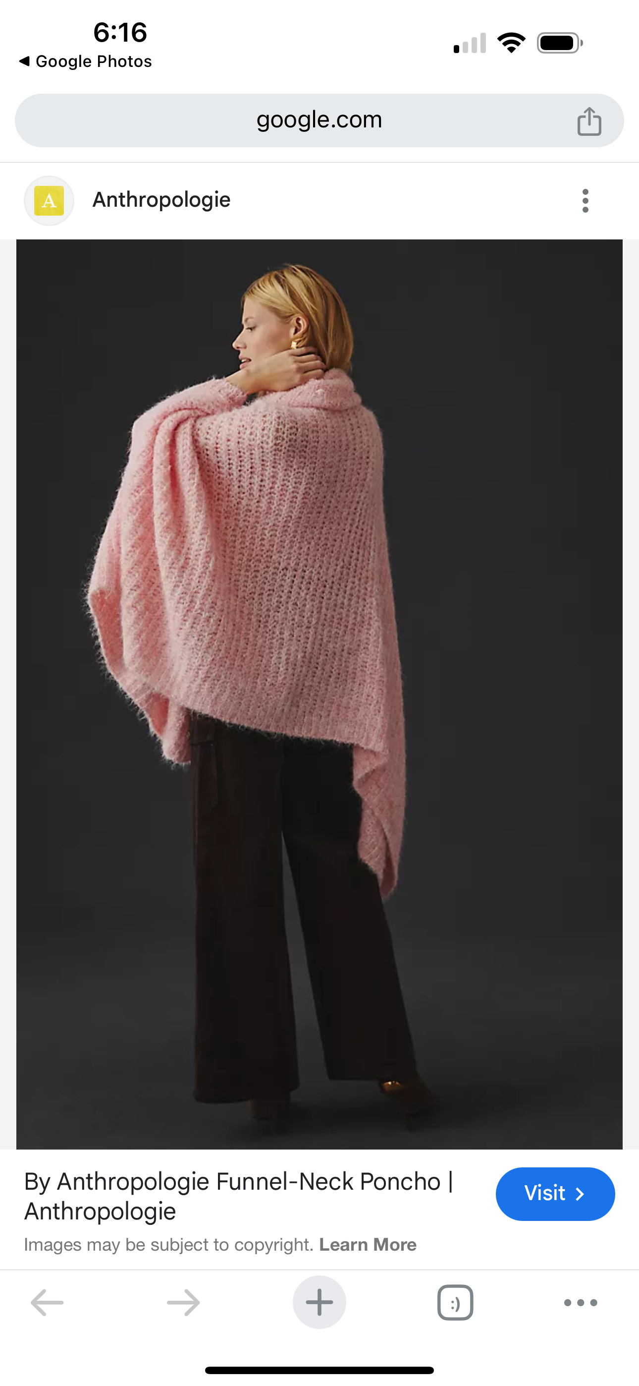 Anthropologie Pink Oversized Sweater - OS