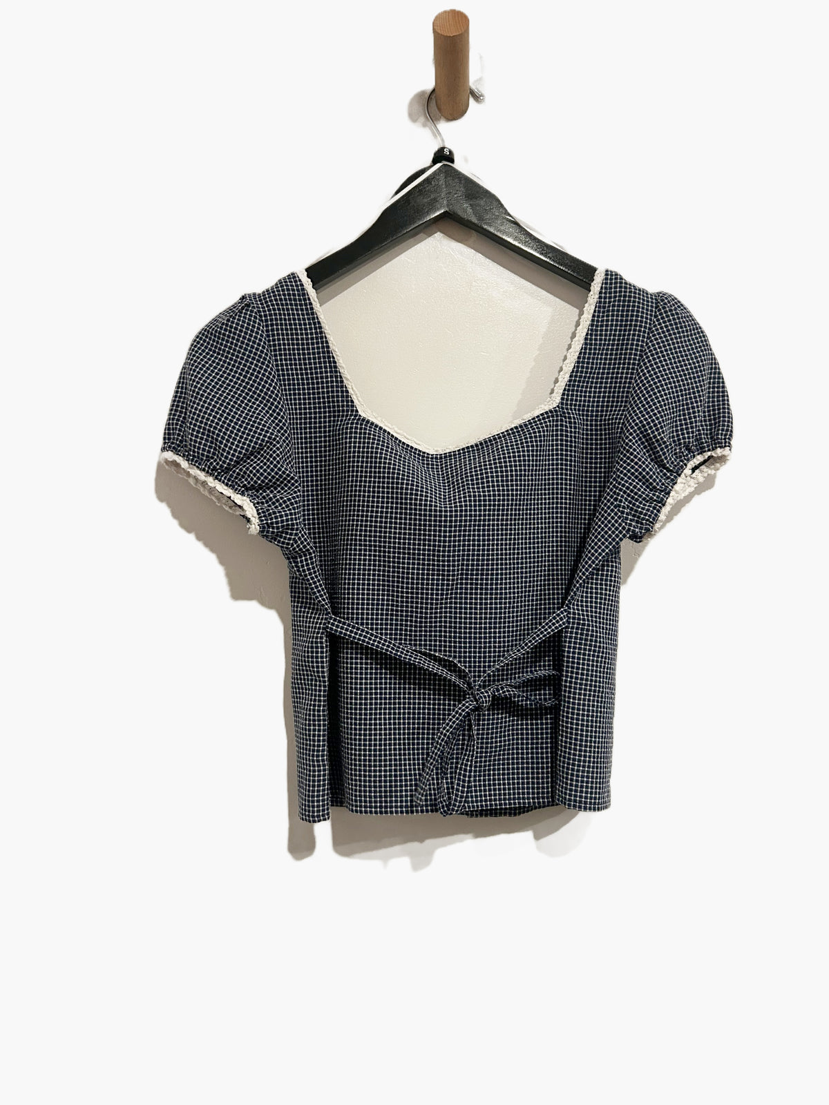NWT Rhythm Sadie Navy Short Sleeve Top - Small