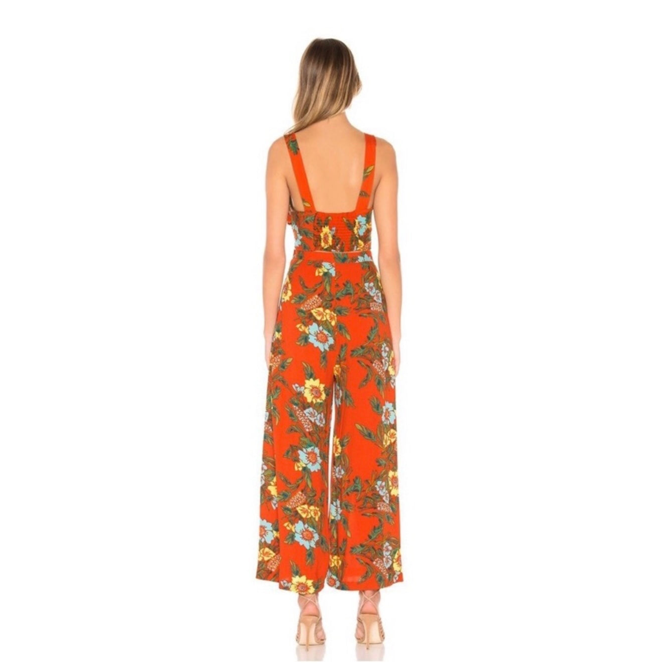 Free People Blue Horizon Floral Pant Set - 2