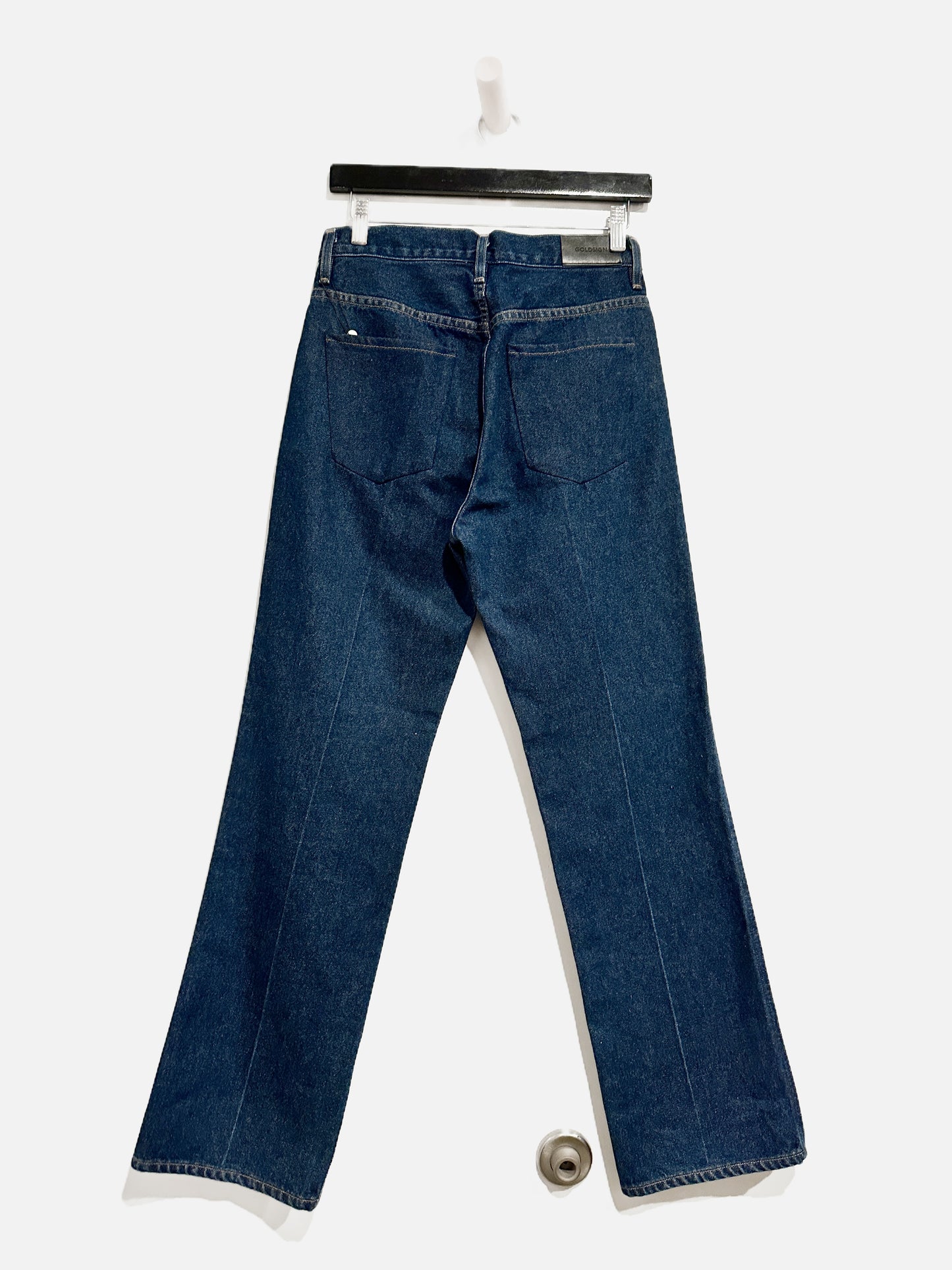 Goldsign The Cropped A Jeans in Burns Medium Blue - 25