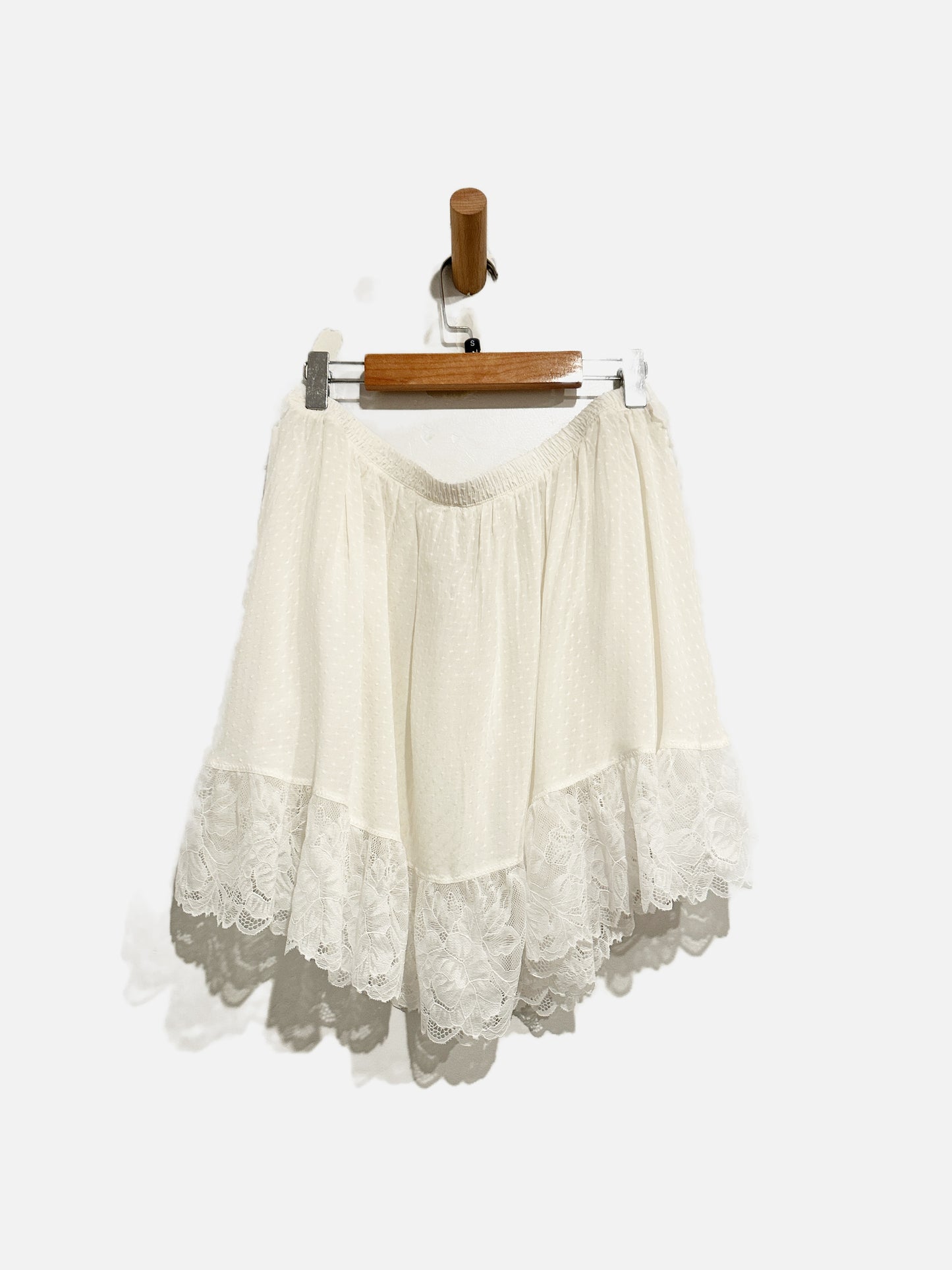 Free People Spring Fling White Lace Skirt - Small