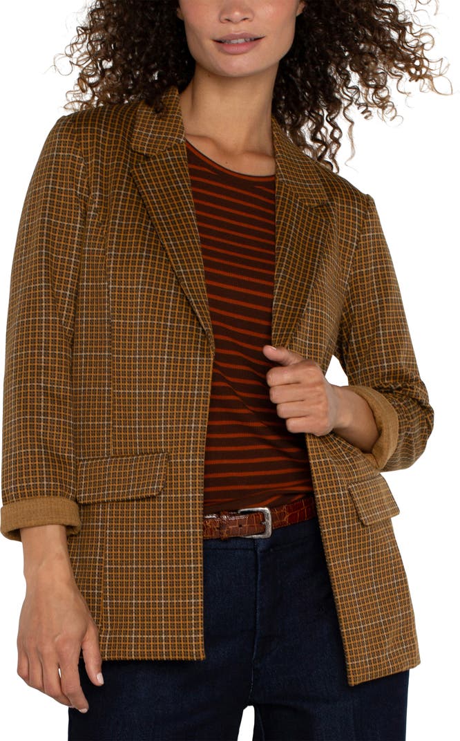 Liverpool NWT Blazer in Jasper Brown Plaid - XL