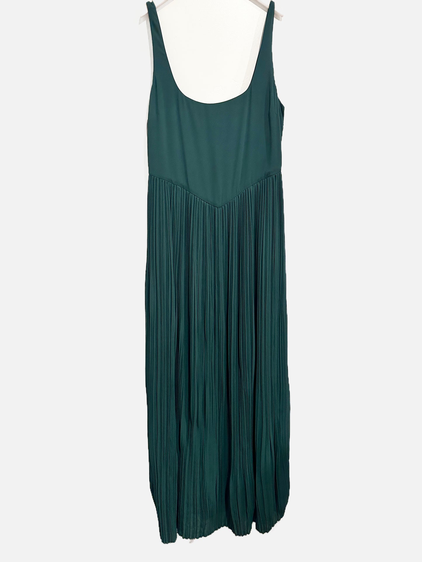 Lulus Naroah Emerald Green Pleated Maxi Dress - XL
