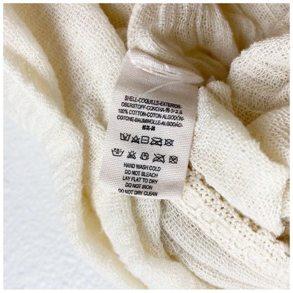 Jen’s Pirate Booty for Free People Cream Gauze Maxi Dress Size Medium