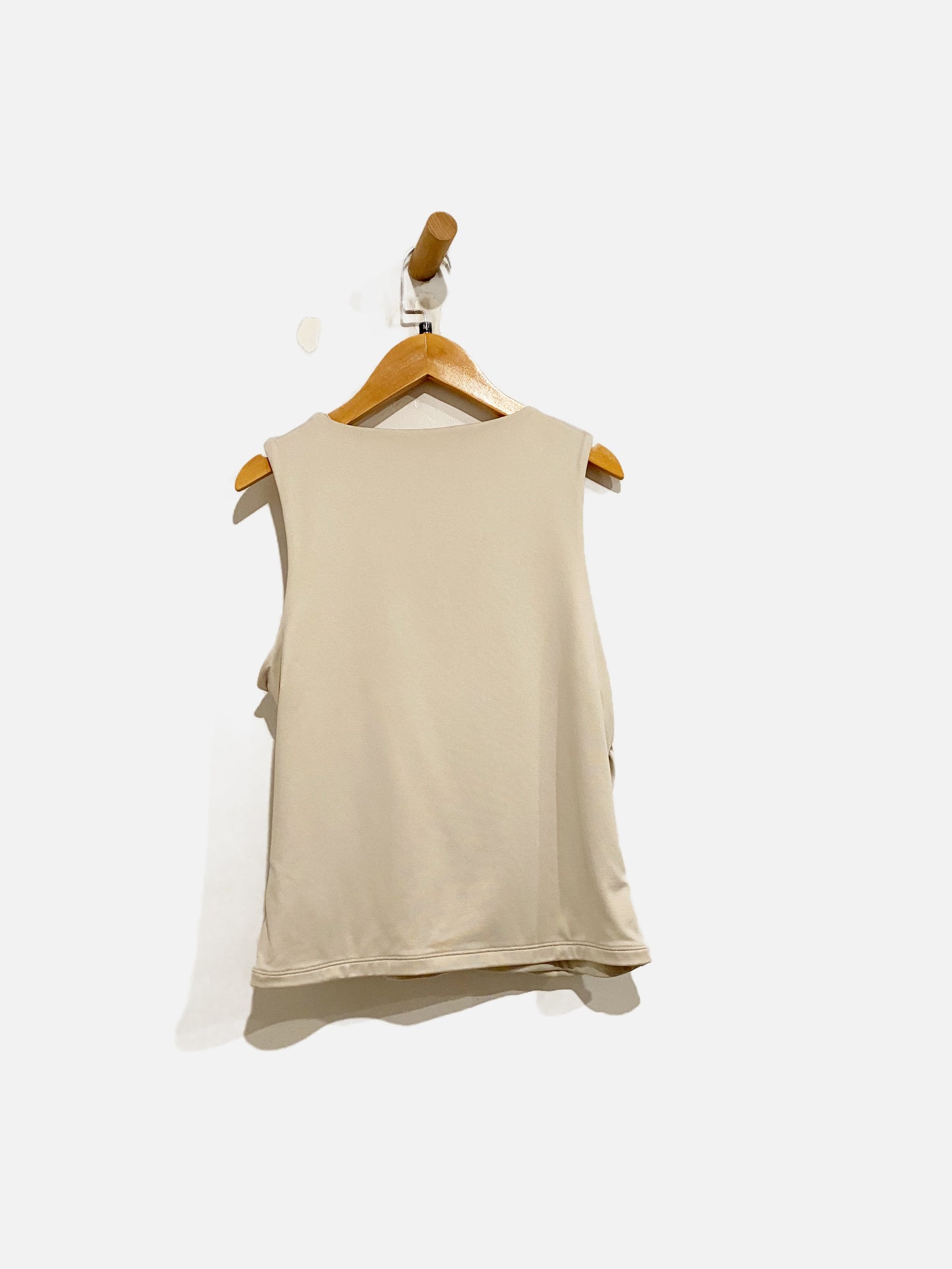 Abercrombie & Fitch Beige Ruched Tank - Large