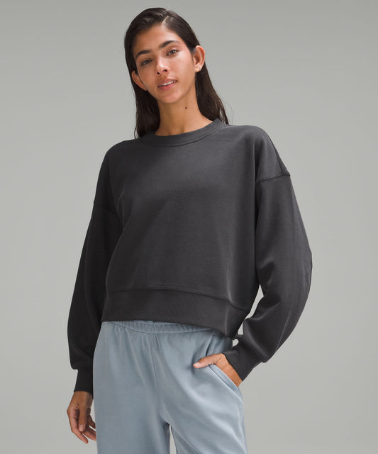 Lululemon Ribbed Softstreme Perfectly Oversized Cropped Crew - 6