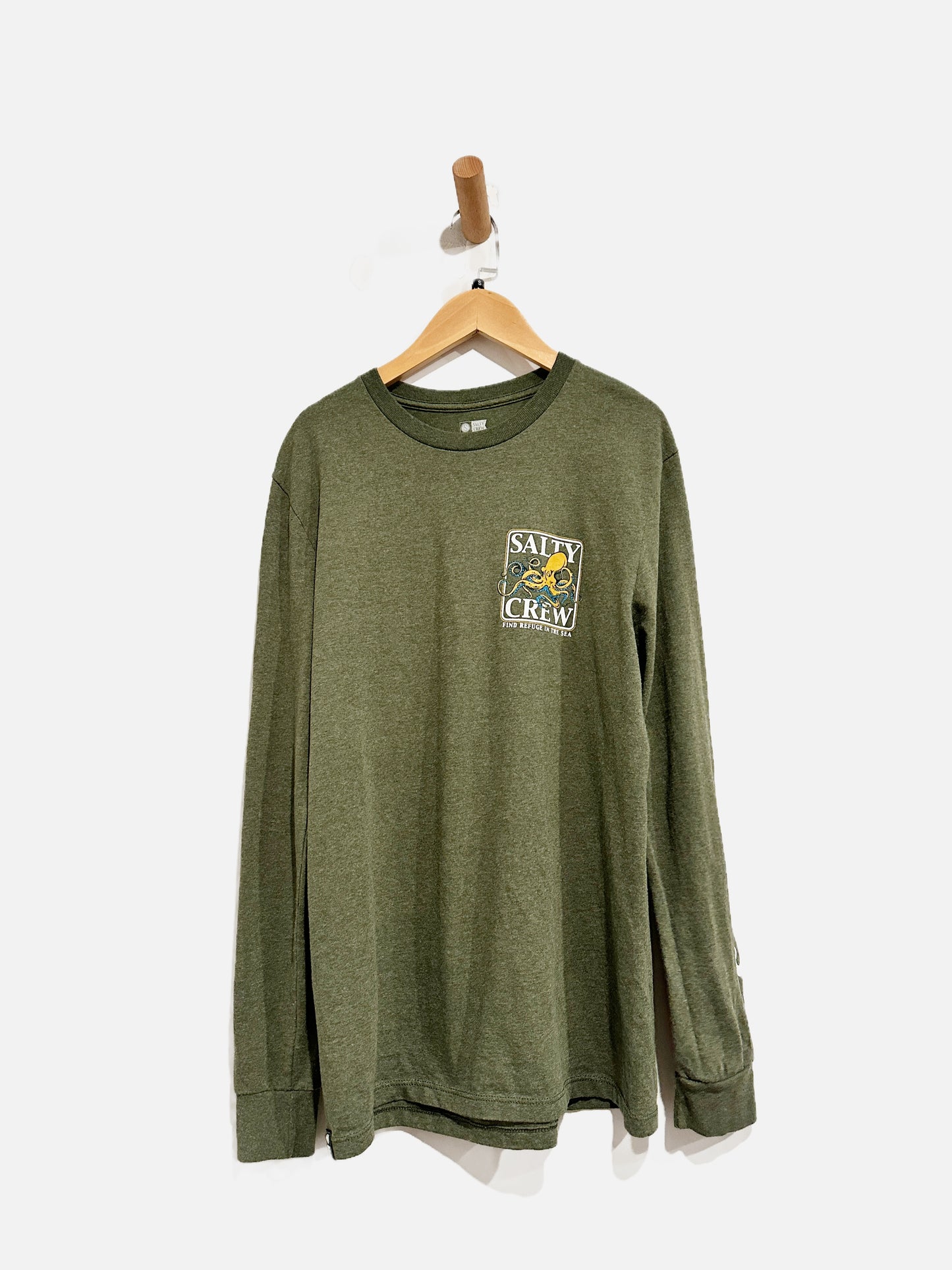 Salty Crew Green Graphic LS Top - Small